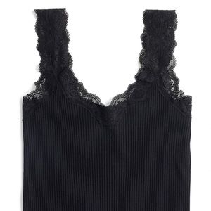 J. Crew Lace Trim Tank Top